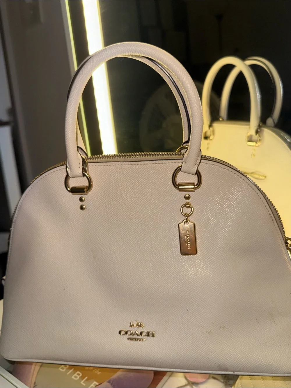 Coach Dome Satchel with Gold Hardware